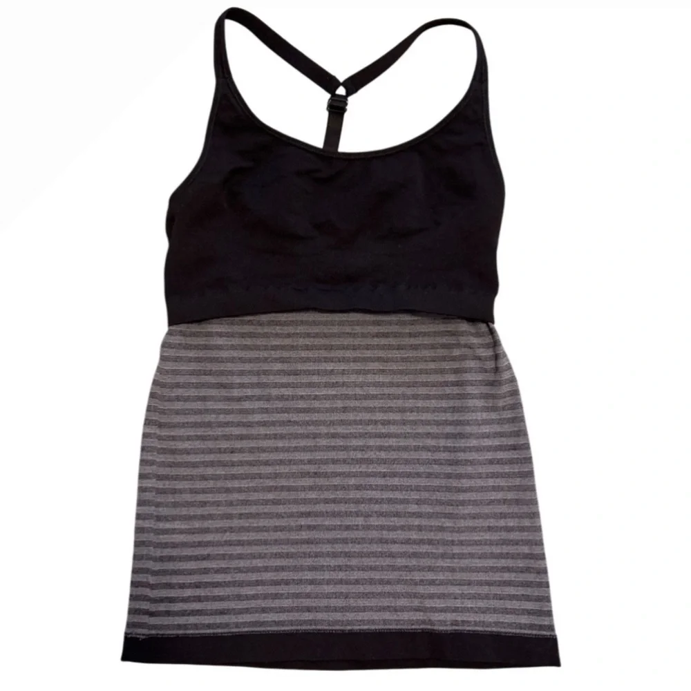 ATHLETA Up Tempo Striped Racerback Sports Tank - Size M - Picture 6 of 8